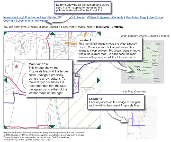 How to navigate around the Interactive Local Plan maps